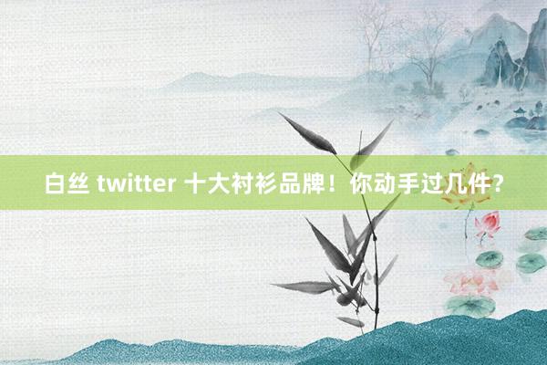 白丝 twitter 十大衬衫品牌！你动手过几件？