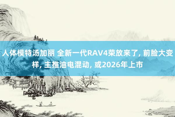 人体模特汤加丽 全新一代RAV4荣放来了， 前脸大变样， 主推油电混动， 或2026年上市